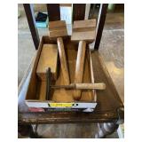 Box of vintage !! Squeegee, mold, and  box