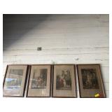 "Cries of London"  by Francis Wheatley.  4 framed