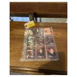 18 Star Trek trading cards.