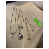 Silvertone necklaces