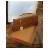 Mid-century snake skin handbag