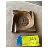 Vintage copper ashtray, 1933 Chicago worlds