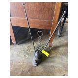 Art deco looking rabbit ears  TV antenna. cast