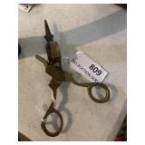 Brass wick/trimming scissors