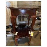 Matching side tables mahogany finish 21 x 23 x 20