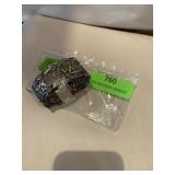 Sterling silver wide cuff bracelet