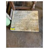 Marble cornerstone  Payne