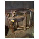 Three wood frames 25 x 21, 32 x 26 and 33 x 26
