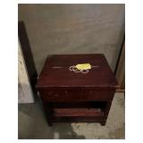 Heavy primitive shoe shine stool  11 x 12 x 10