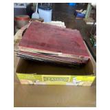 Collection with several albums full of LP records