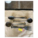 Forged steel serving utensils chuckwagon 11