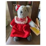 Kensington Bear with red dress