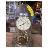 Vintage schatz German glass dome clock about 13