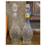 Anchor hocking, Wexford pattern glass decanters