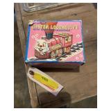 - vintage 1950s wind up Easter locomotive "like