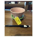 Shawnee small pink/green planter