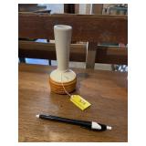 Mid-century two tone swirl, Haeger Bud vase