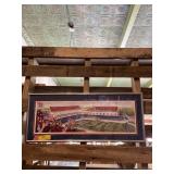 Framed and matted print of Texas A&M football