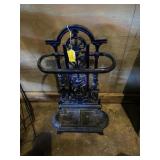 Antique style cast iron umbrella stand 20 x 12 x