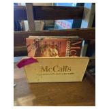 Vintage McCalls cookbook collection, plastic