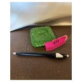 Vintage 3 inch green open salt dip