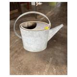 Vintage French zinc watering can  15 inches tall