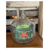 2 1/2 gallon glass mountain Valley Spring water