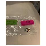 Cloisonne heart pendant two sided