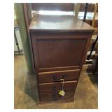 Mid-century sewing cabinet 31 x 15 x 17 three