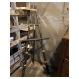 Mid-century bamboo easel 62 inches tall