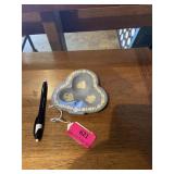 Wedgewood, blue and white trinket dish