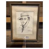 Framed print of portrait, Chicago world fair by
