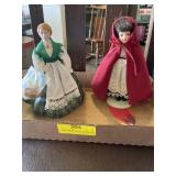 Vintage Avon dolls 1990 with stands