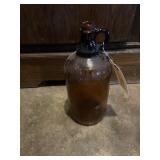 Purex amber glass bottle. vintage about 11 inches
