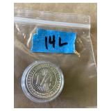 1/4 ounce Scottsdale lions head coin