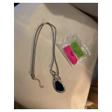 Goldwater Creek  blue-stone necklace 19 inches