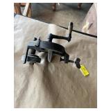 Antique hand crank bench clamp grinder/sharpener