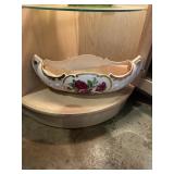 Royal Kohl China centerpiece with candle