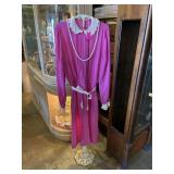 Adjustable 38 to 60 inch ornate metal garment