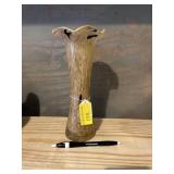 Unsigned Marano style gold aventurine vase