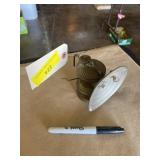 Vintage brass coal Miner light