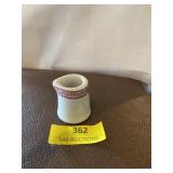 Antique mini ironstone creamer with red markings