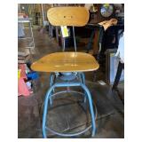 Vintage adjustable height  drafting chair. 36 x
