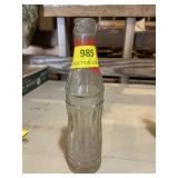 Three rivers glass pop bottle, Trinity, Texas