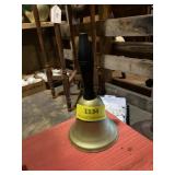 Metal bell with wood handle