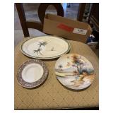 Assorted collection of vintage plates