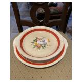 Vintage servingware plate and bowl 11 1/2 inch