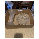 Vintage trinket dish and vase