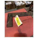 Vintage try square wood handle brass  trim