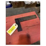 Vintage try square wood handle, and brass trim